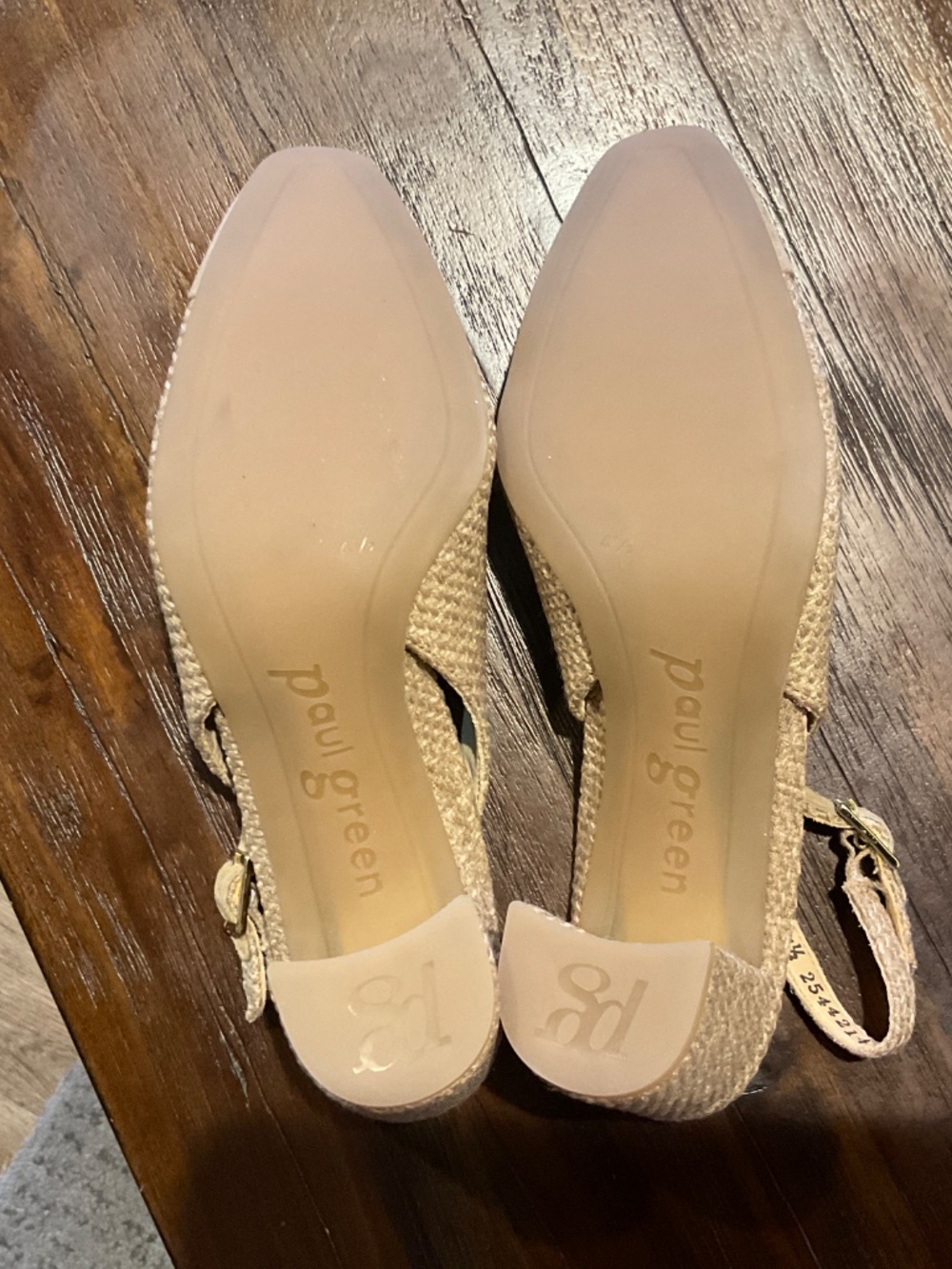 Paul Green Dallas Slingback Cap Toe Pump Dakar Grace Suede Size 7 - Picture 8 of 10
